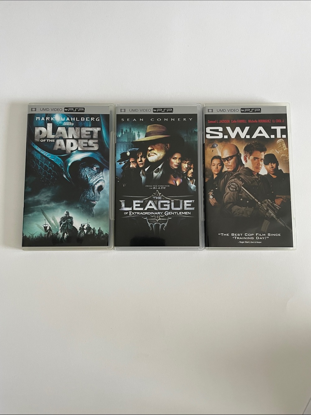 UMD Video for PSP: Planet of the Apes, The League of Extraordinary Gentlemen..